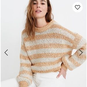NWT! Madewell Baez Pullover Striped